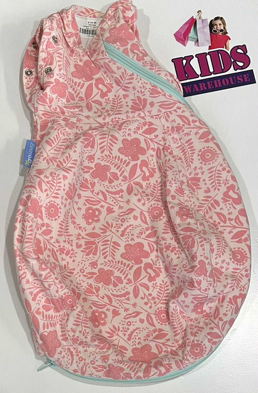 The Gro Company White, Pink Floral Print Size 0-3 Months (2.3-5kg) TOG 1