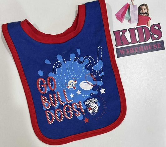 NEW AFL Western Bulldogs Go Bulldogs! Print Bib