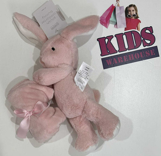 NEW Kaiser Pink Plush Comforter Bunny