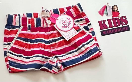 New Pumpkin Patch Red & Pink Shorts Size 3