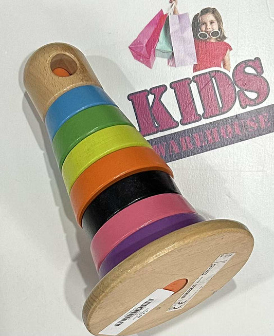 Wooden Rainbow Stacker Toy