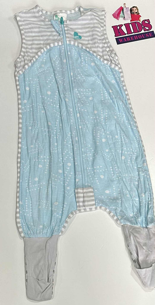 Love To Dream Sleepsuit Blue, White Polka Dot Print Size 1 (12-24 Months) TOG 0.2