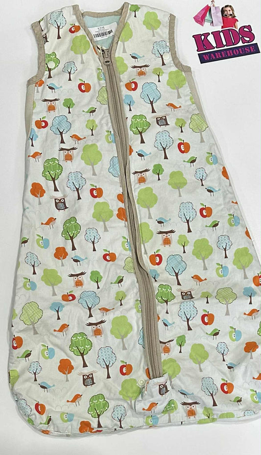 White, Coloured Tree Print Size 0-6 Months TOG 0.5