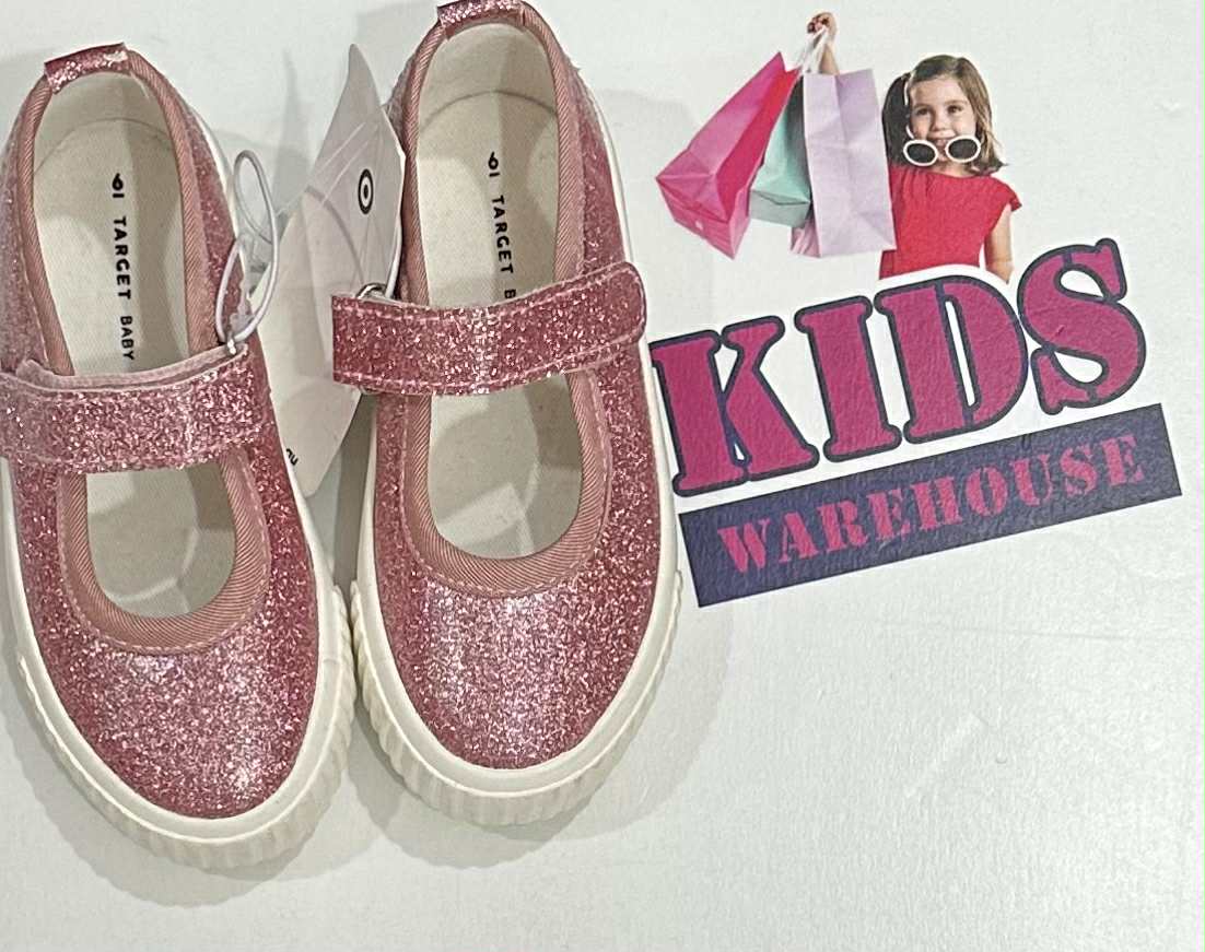 Pink Glitter Sandle Runners Size 6 (Child)