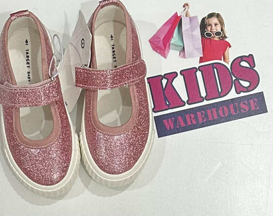 Pink Glitter Sandle Runners Size 6 (Child)