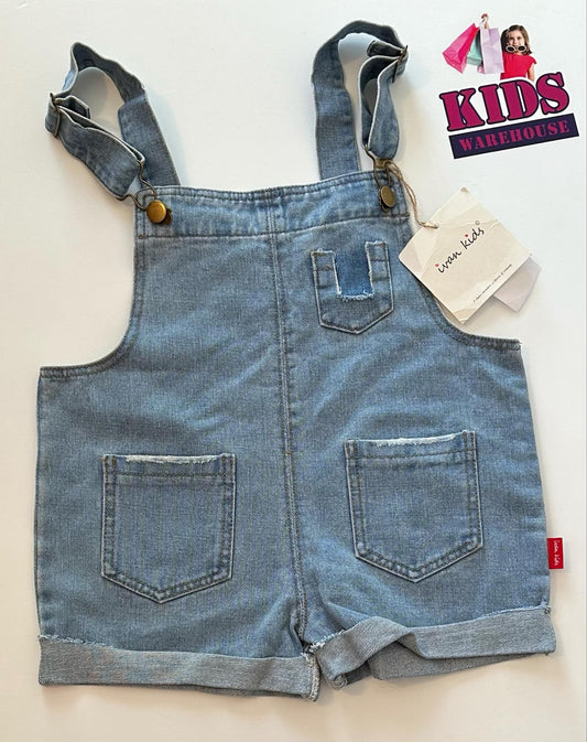 New Ivan Kids Blue Overalls Size 3