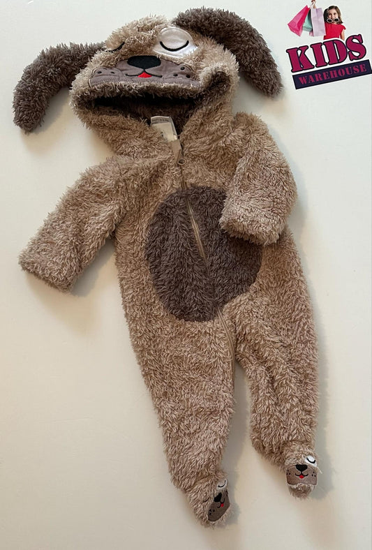 Baby Berry Brown Dog Styled Jumpsuit Size 0000