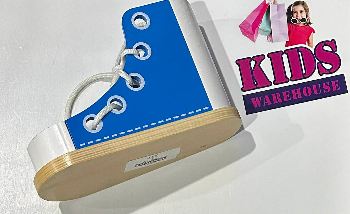 Wooden Training Shoe Lacing & Tie Toy