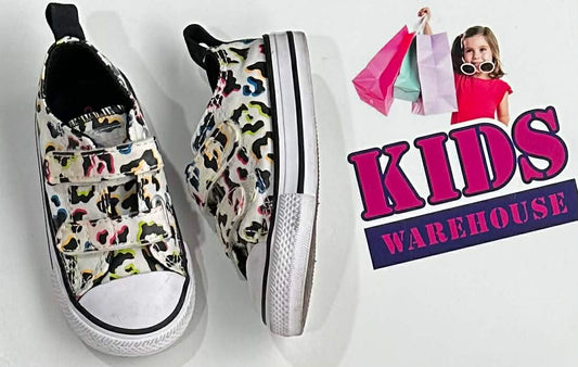 Converse White, Leapord Print Size 4 (Toddler/Child)