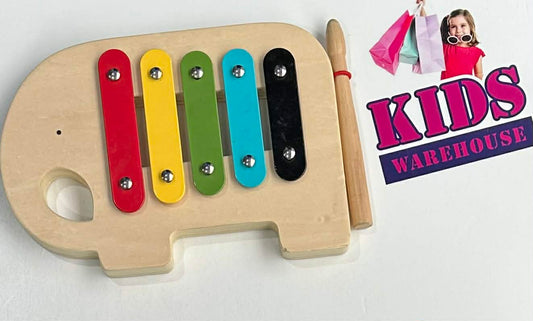 Petit Collage Wooden Metal Plate Piano