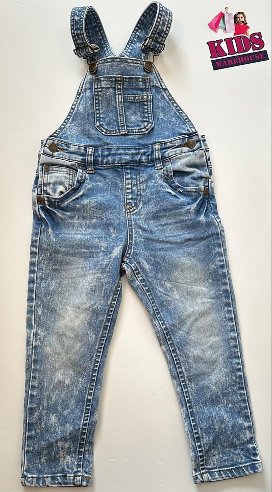 Breakers Blue Jean Overalls Size 3