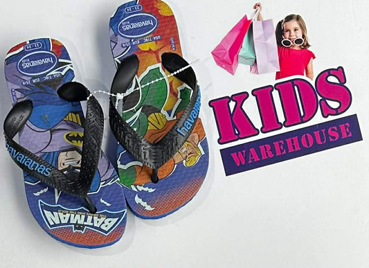 Havaianas DC Batman, Aquaman Print Thongs Size US8/UK7 (Child)