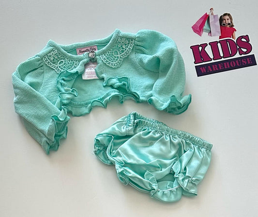 Nauuette Baby Green 2 Piece Set Size 000