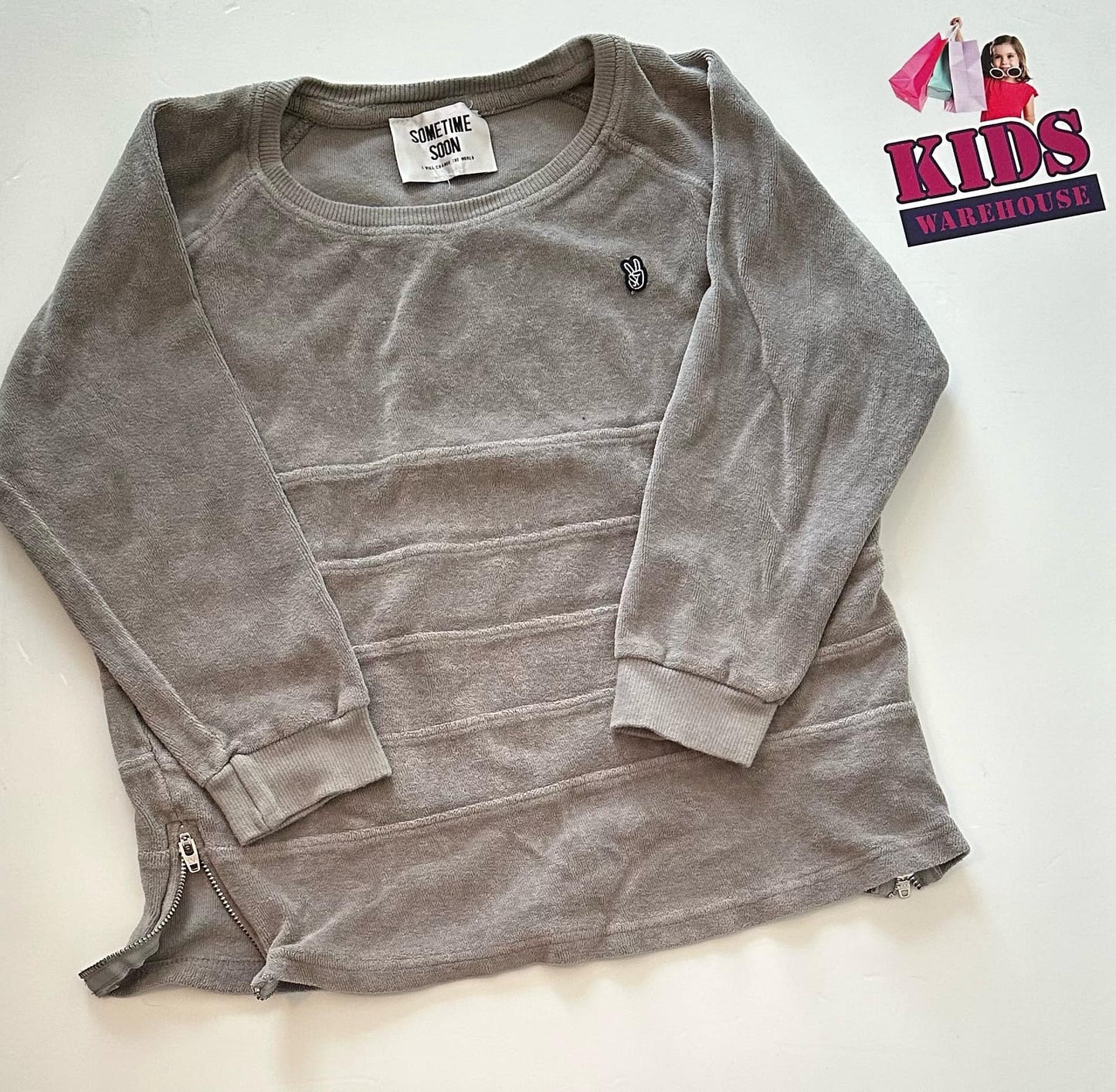 Sometime Grey Jumper Size 8