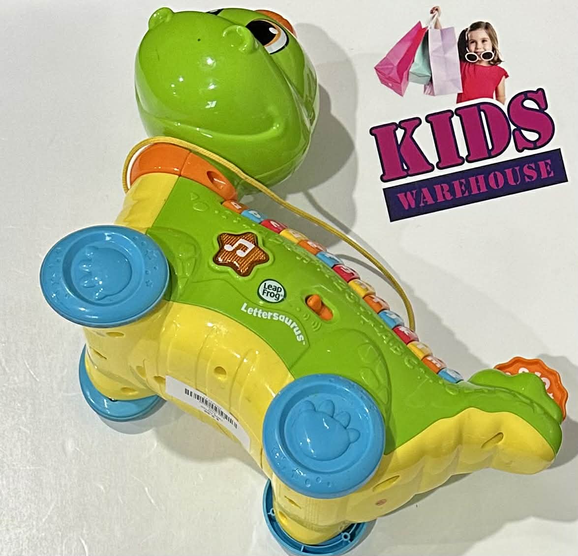 Leap Frog Lettersaurus Alphabet Dinosaur Pull Along Toy