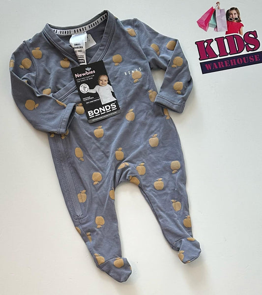 New Premmie Bonds Blue Bodysuit Size 00000