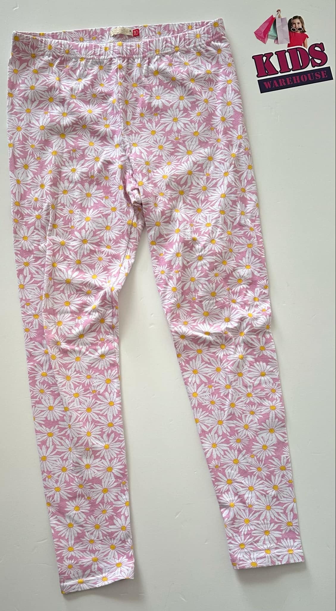 Lily & Dan Pink Pants With Flower Pattern Size 10