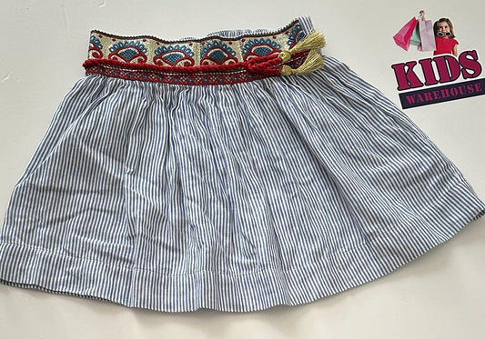 Pour Monoprix White & Blue Skirt Size 5