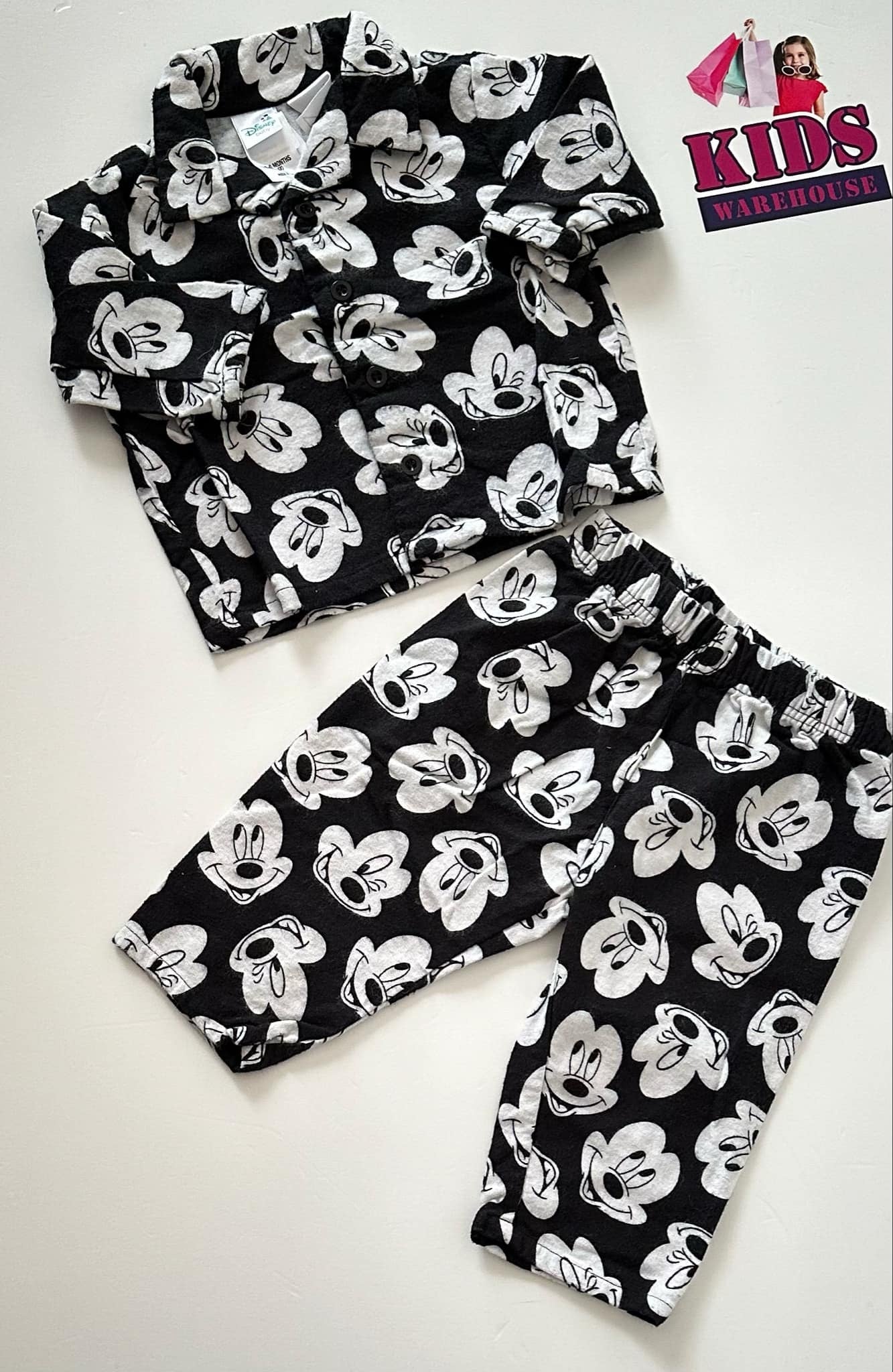 Disney Black 2 Piece PJ Set Size 00