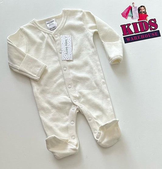 New Premmie Baby Berry White Jumpsuit Size 00000