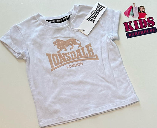 New Lonsdale London White Top Size 2