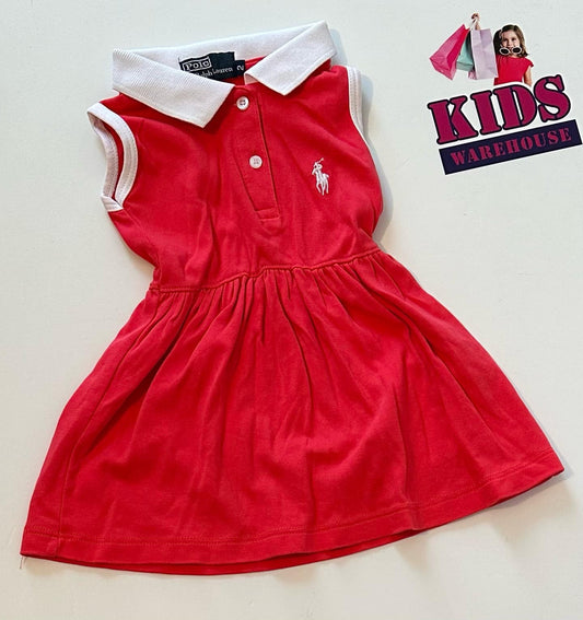 Polo By Ralph Lauren Red Dress Size 2