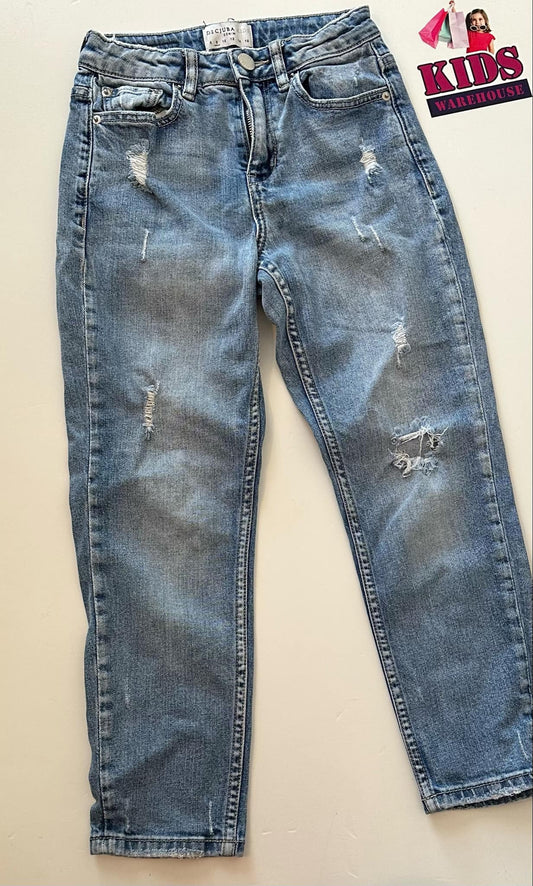 Decjuba Blue Light Jean Pants Size 8