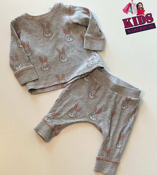 Target Bunny Print 2 Piece Set Size 00