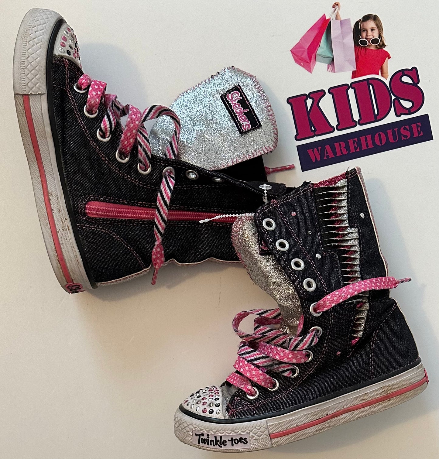 Knee high shop skechers twinkle toes