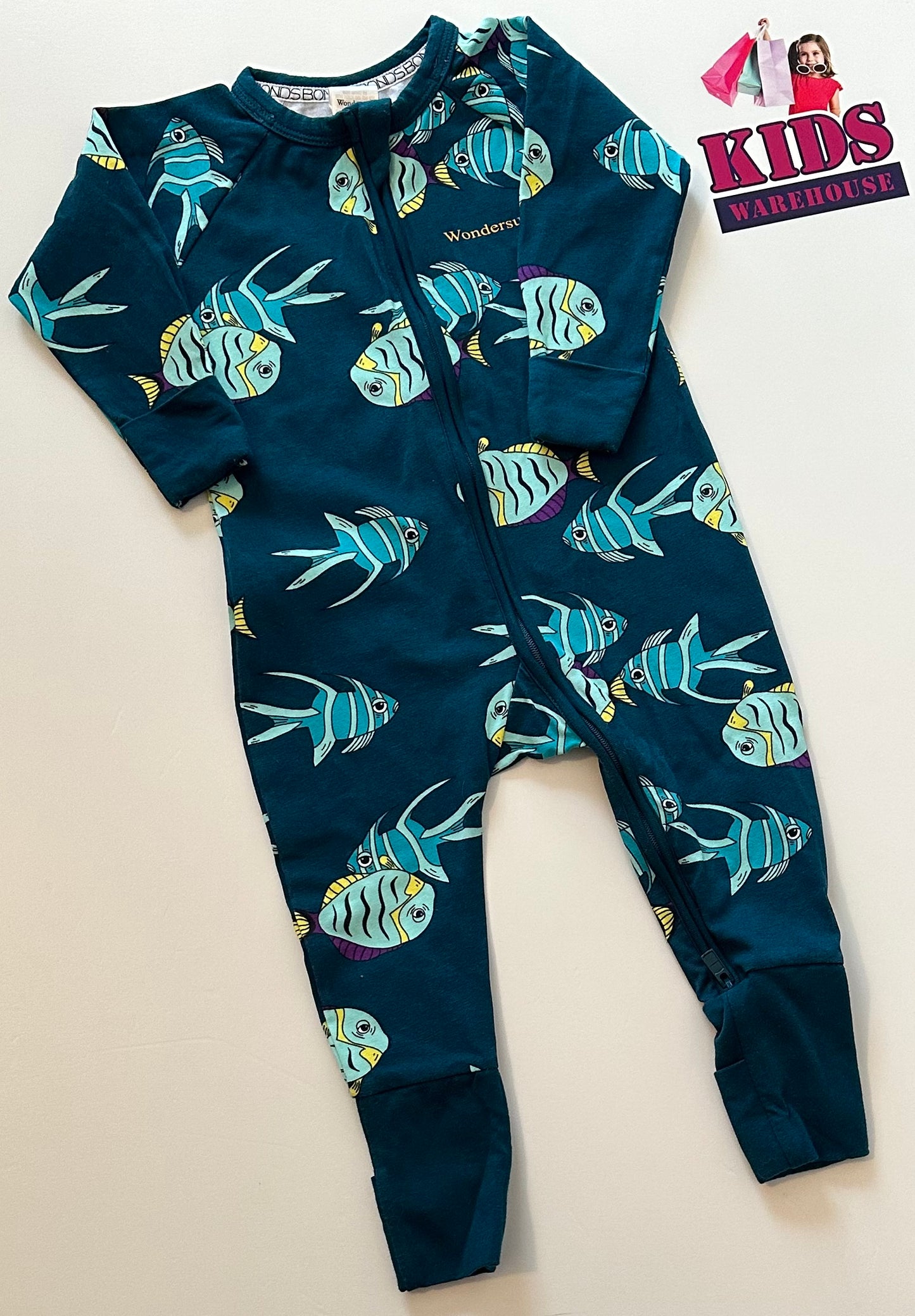 New Bonds Fish Print Wondersuit Size 0