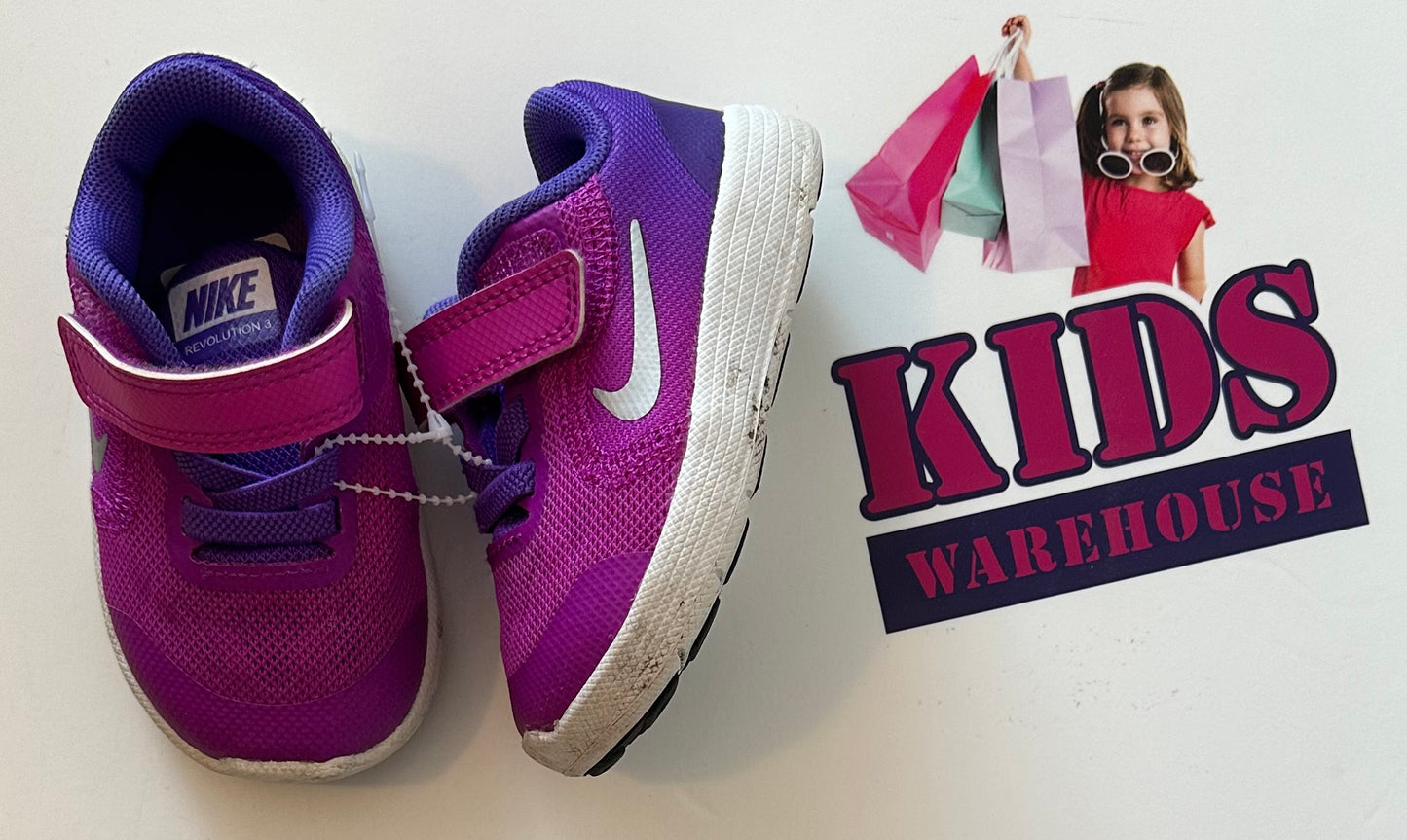 Nike Pink & Purple Runners Size UK 3.5
