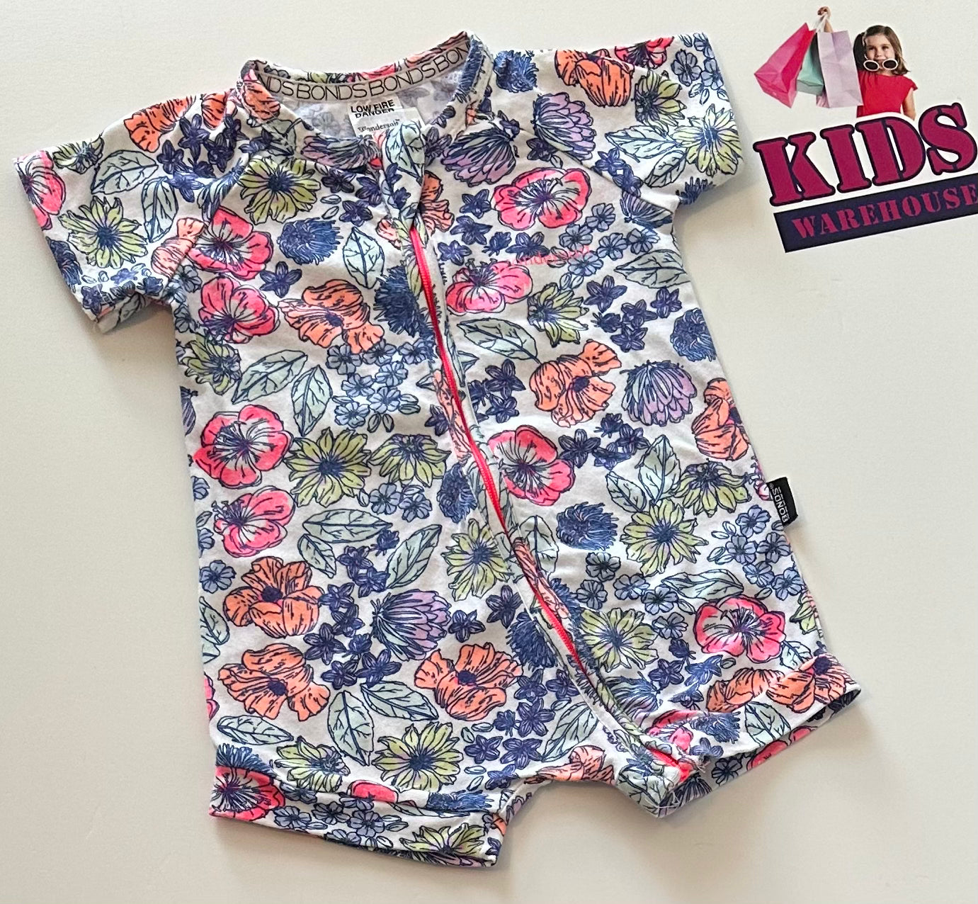 Bonds Floral Wondersuit Size 00 – Kids Warehouse AU