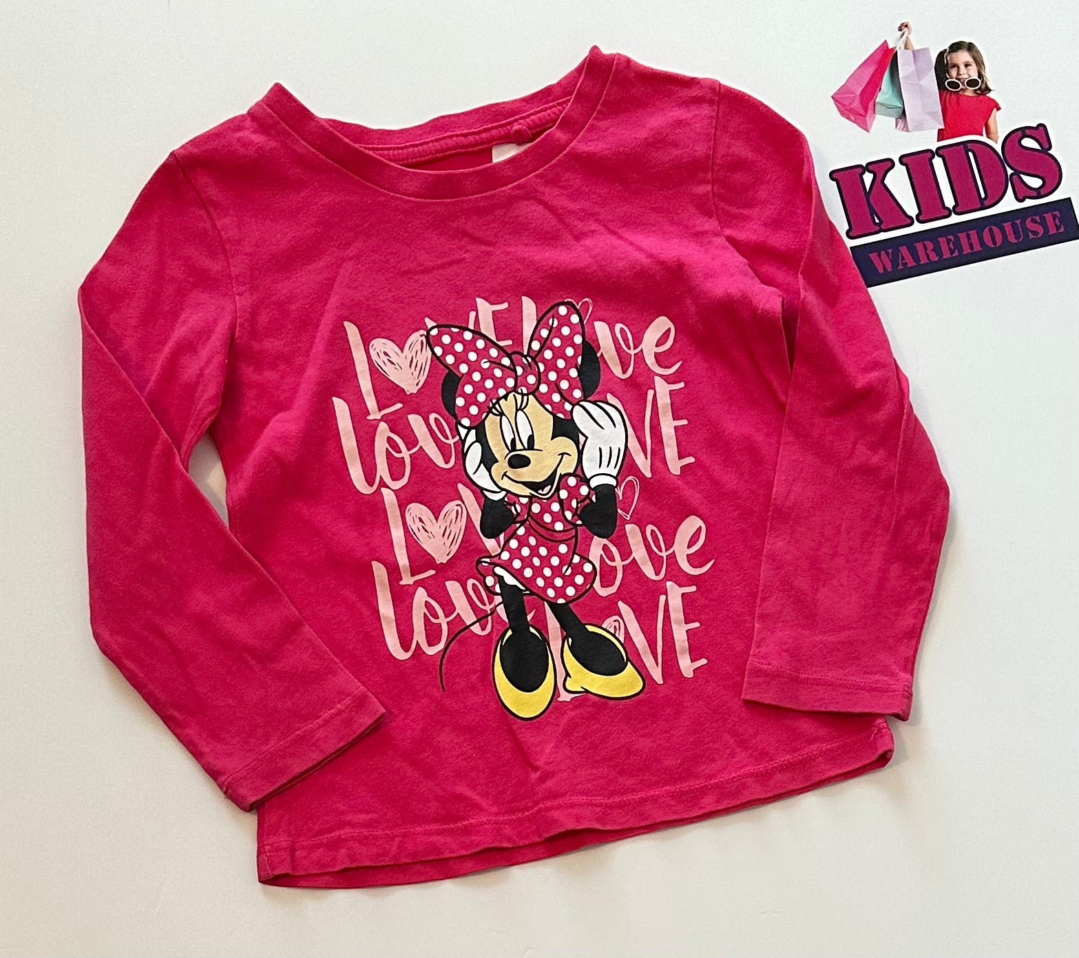 Disney Minnie Mouse Pink Top Size 2 – Kids Warehouse AU