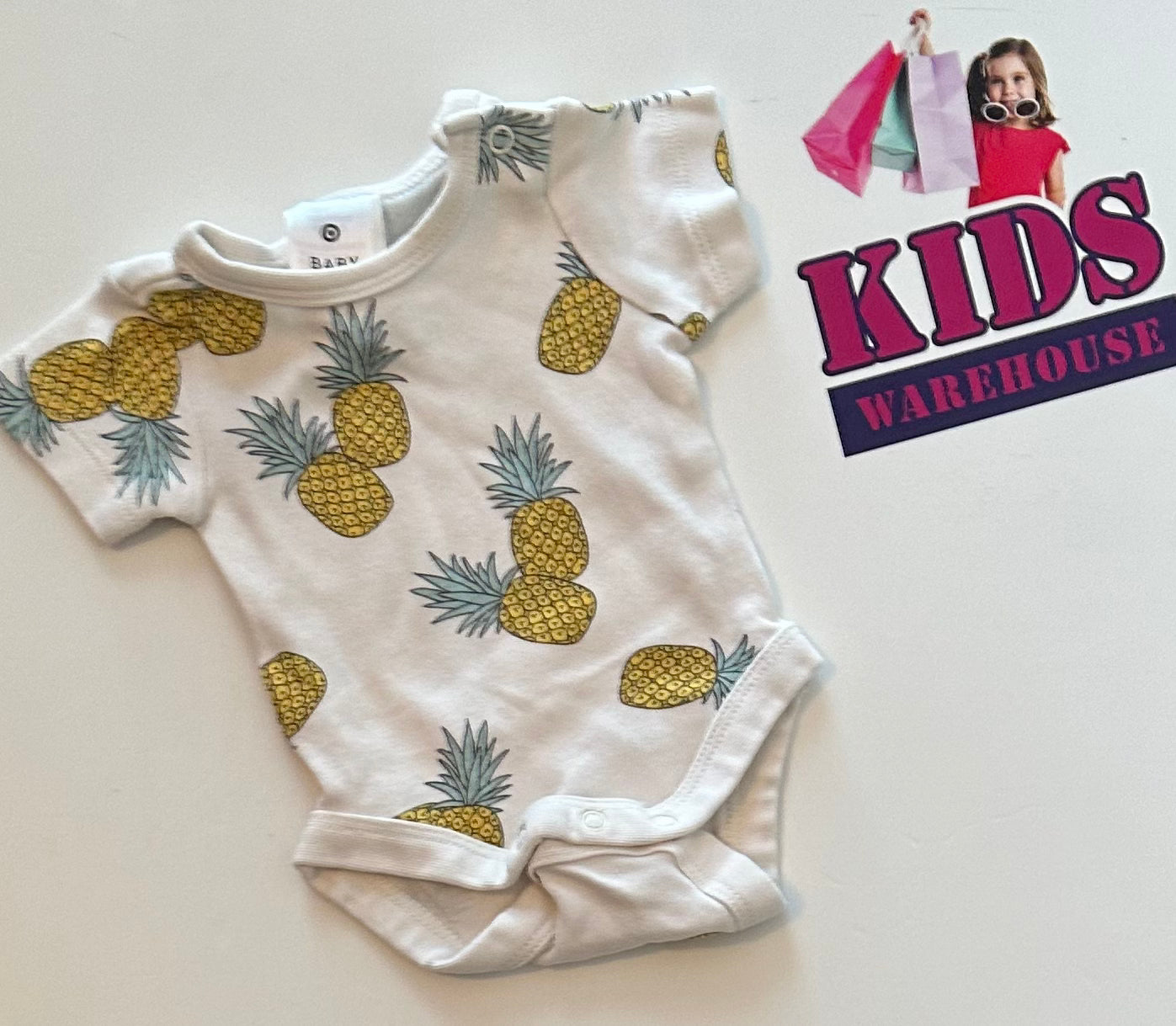 Target Pineapple Print Premmie Bodysuit Size 00000