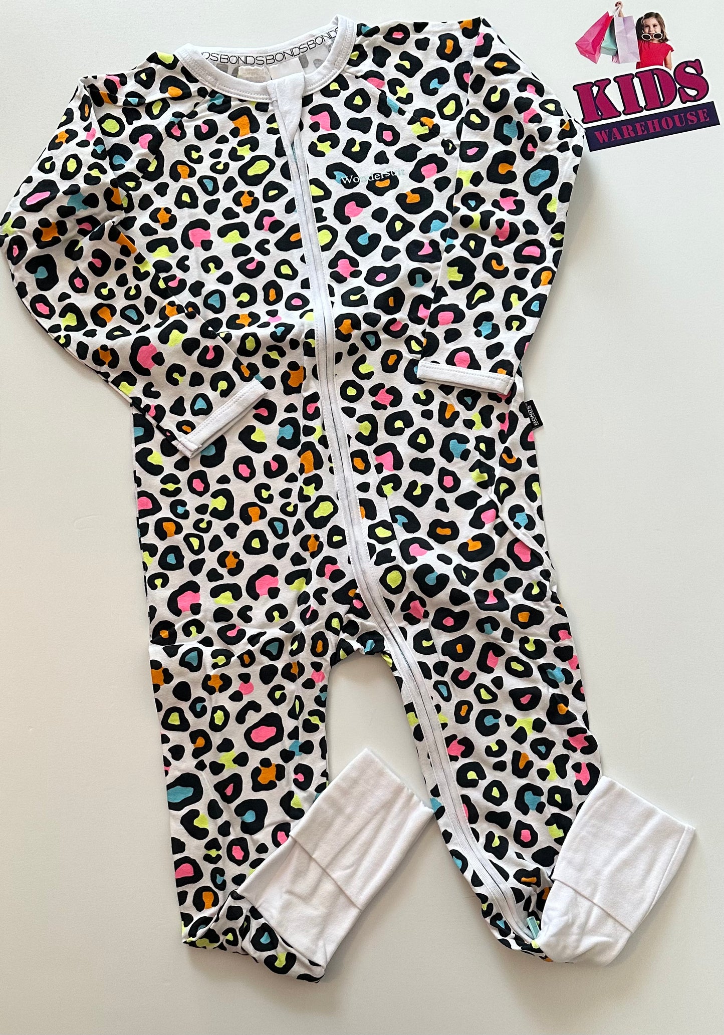 New Bonds Leopard Print Wondersuit Size 3