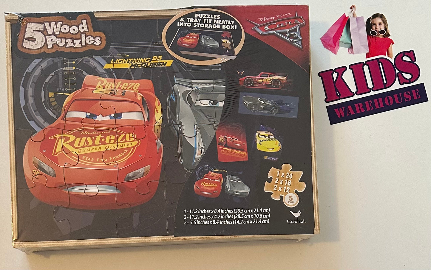 Disney cars hot sale wooden puzzle