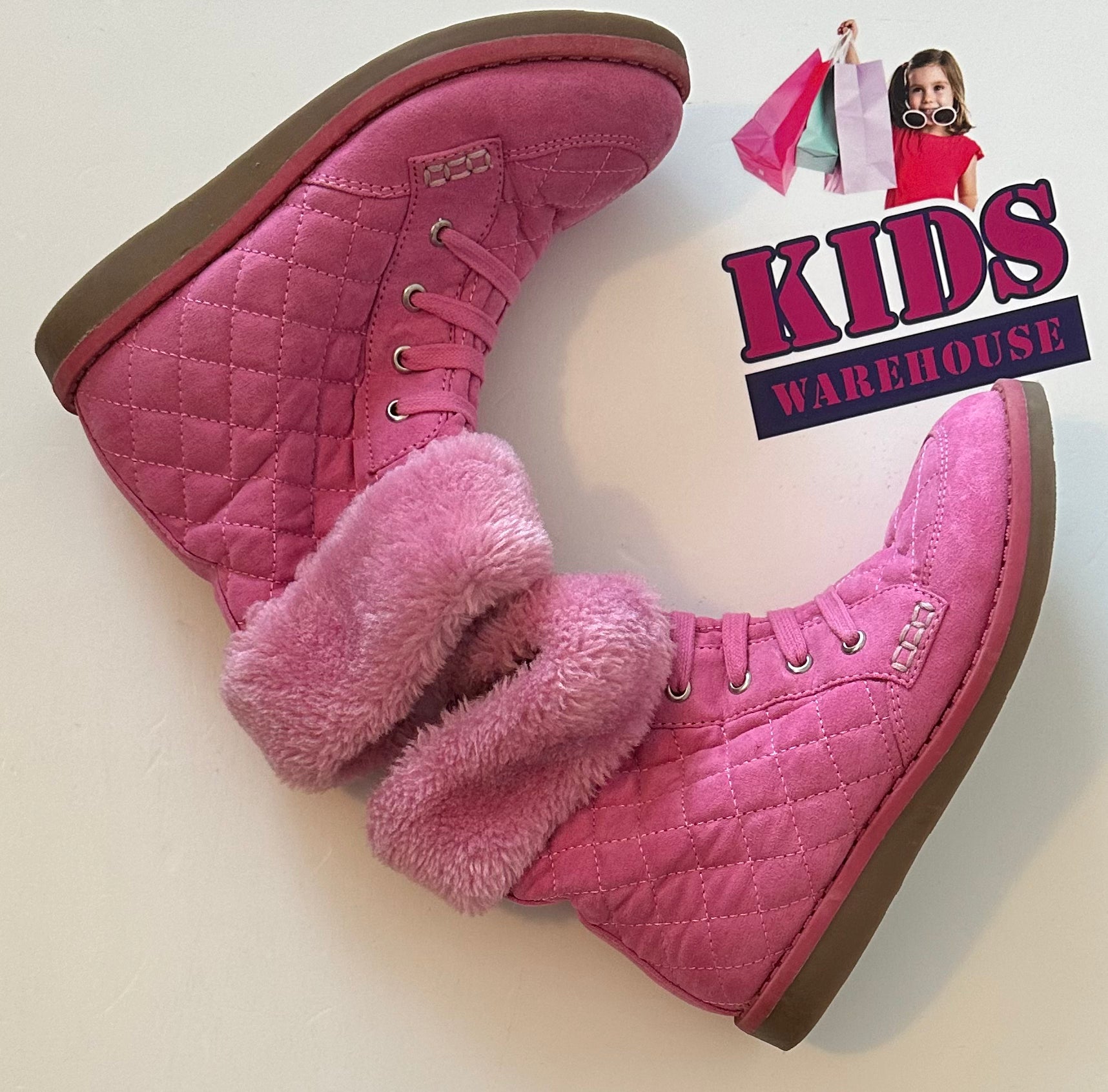 Pink Zip Up Boots Size 12 (Child) Kids Warehouse AU