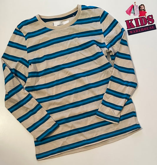 Blue Striped Top Size 7