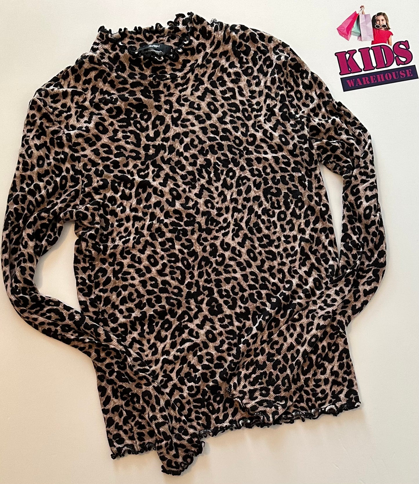 Sportsgirl Leopard Top Size Ladies S (14-16)