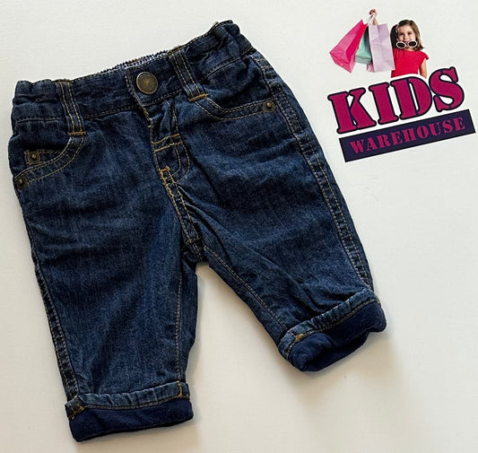 John Lewis Lined Denim Pants Size 000
