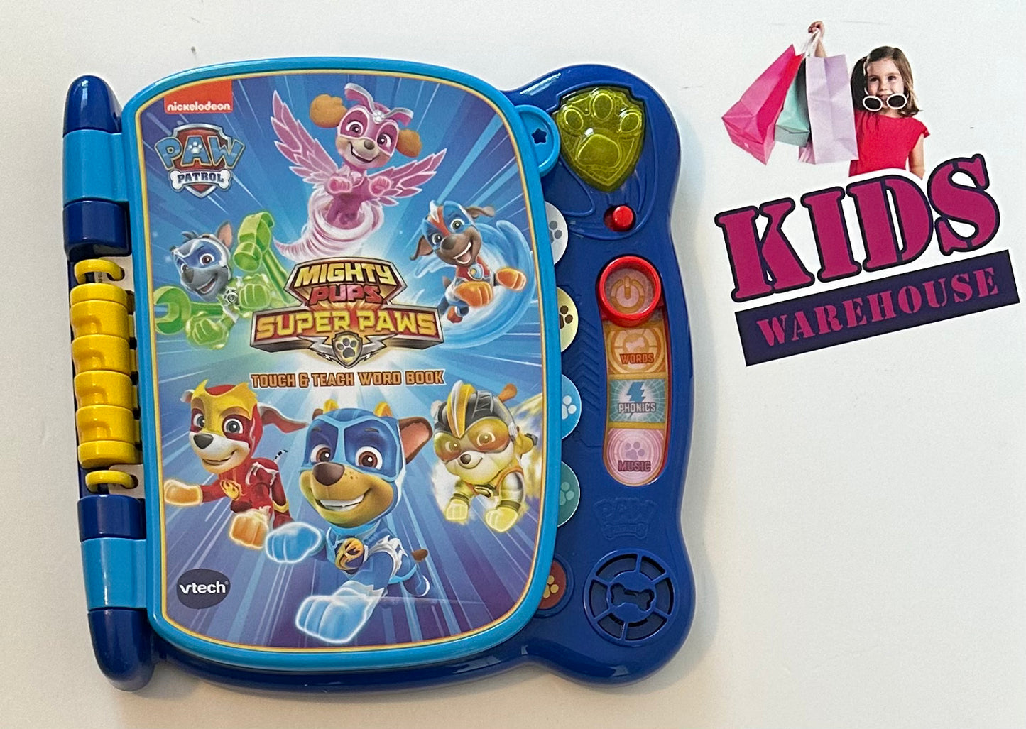 Vtech Nickelodeon Paw Patrol Might Pups Super Paws Touch & Teach Word Book (tested)