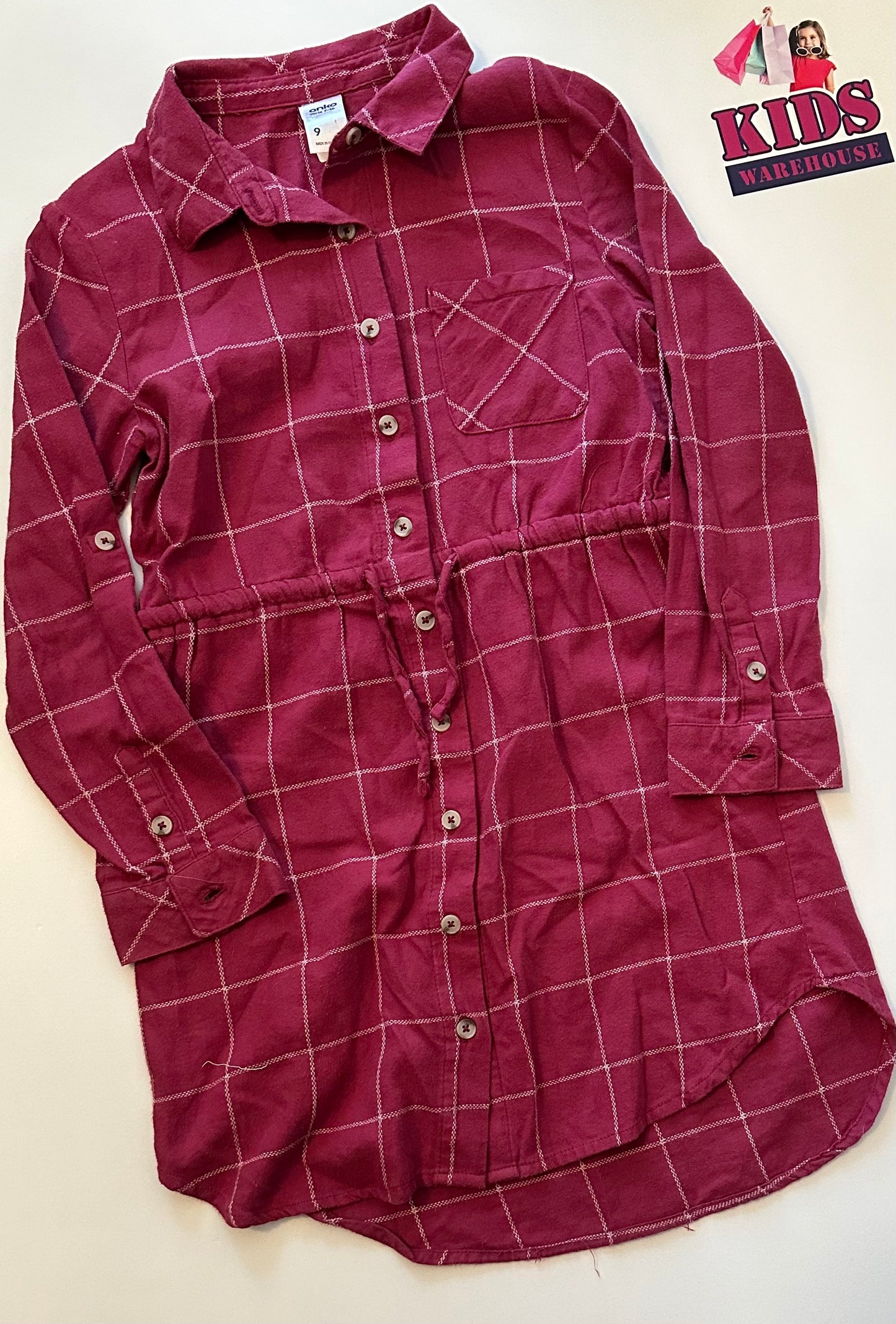 Winter Button Up Dress Size 9 – Kids Warehouse AU