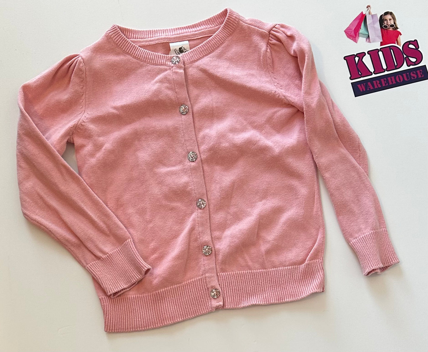 Pink Knit Cardigan Size 4