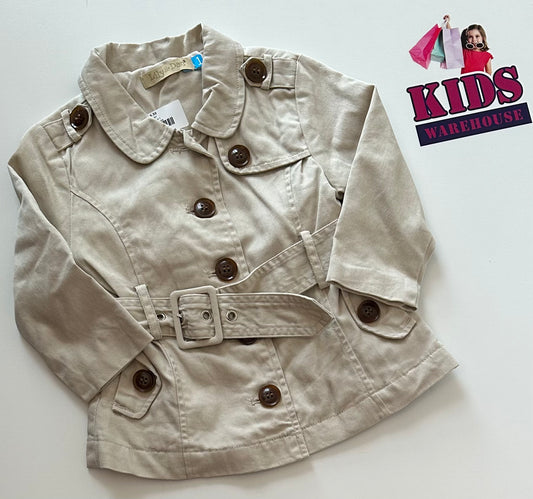 Lily & Dan Tan Button Up Jacket Size 1