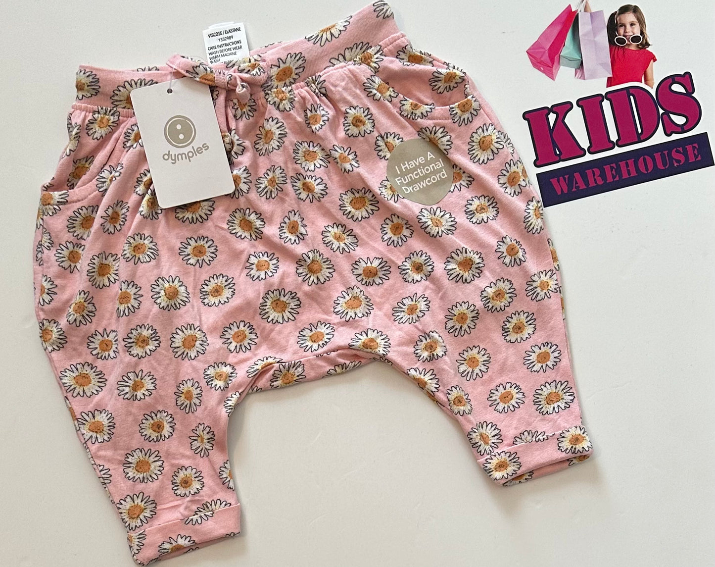 New Pink Floral Pants Size 000