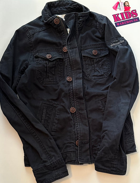 Abercrombie 1892 Kids Black Jacket Size 14