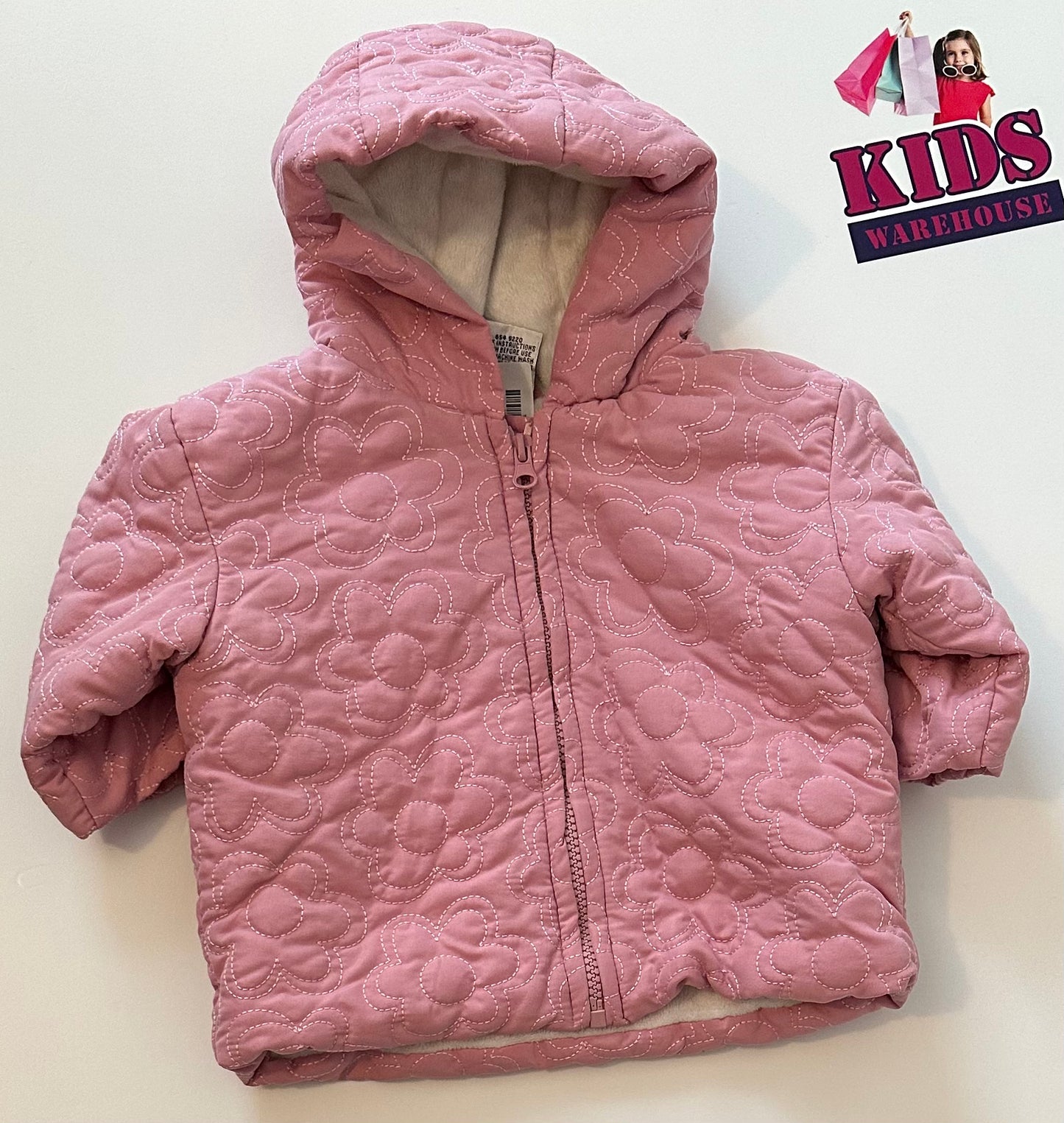 Pink Padded Hooded Jacket Size 00