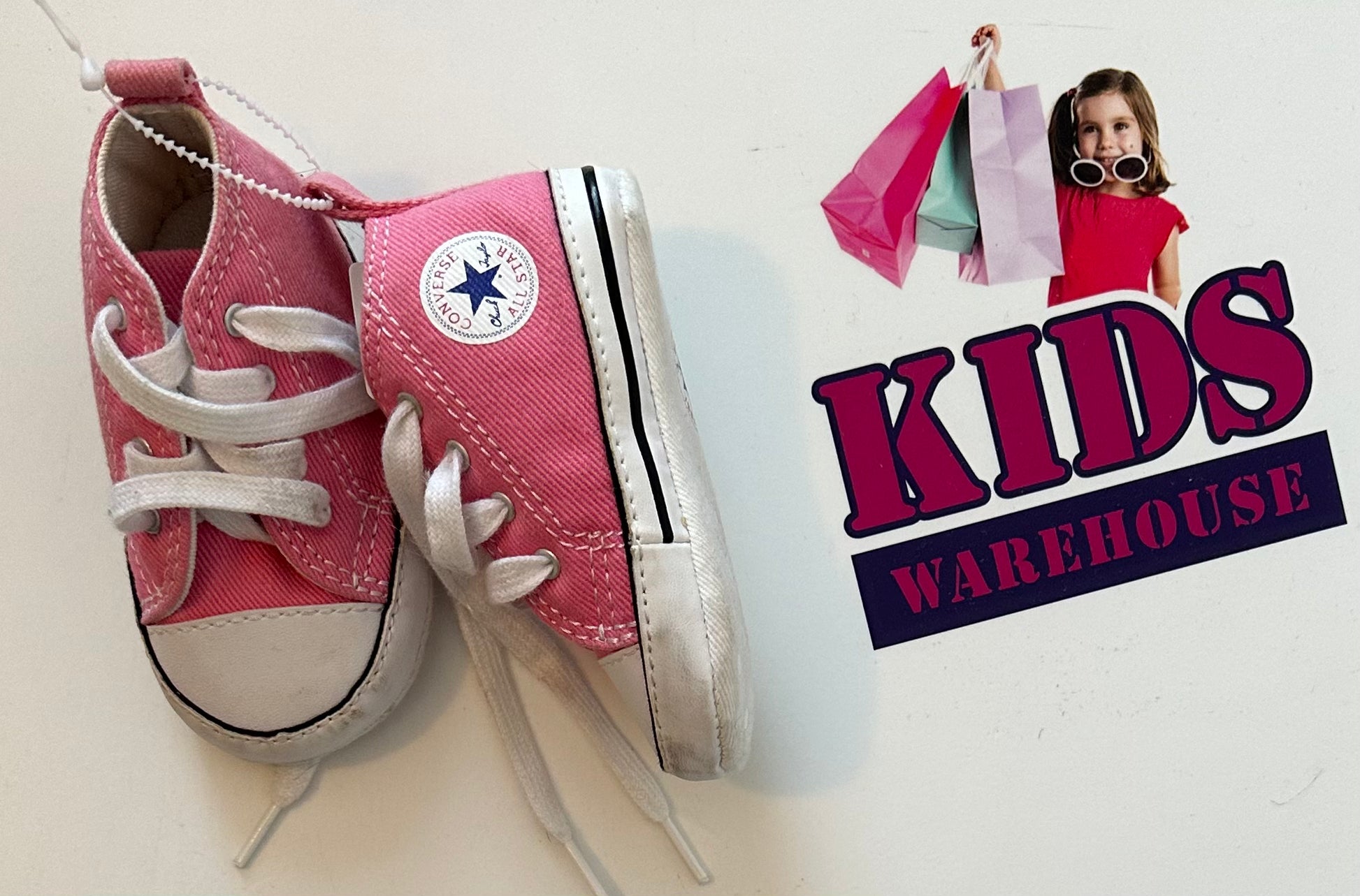 Pink converse infant best sale size 2
