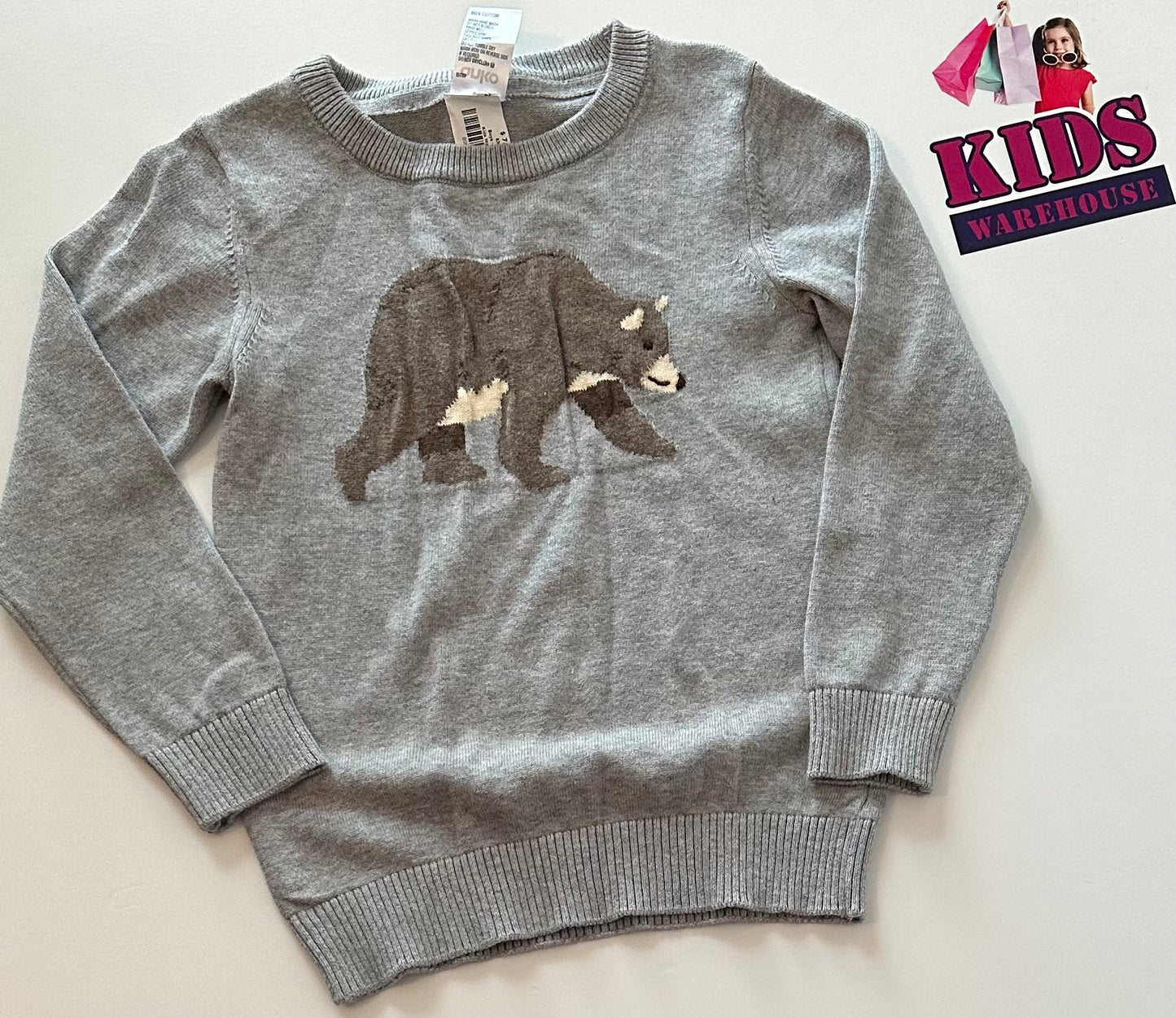 Grey Bear Knit Size 4