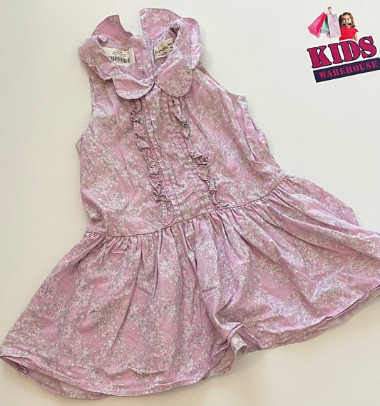 Palm Girls Collection Floral Pink Dress Size 4